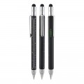 652 Siyah Metal Su Terazili - Tornavidalı Touchpen Kalem