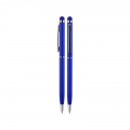 587 Lacivert Metal Tükenmez Touchpen Kalem