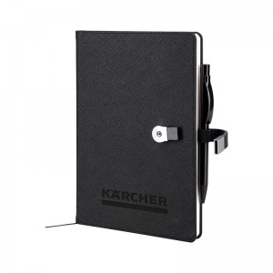 1701 Siyah 15 x 21 Termo Deri USB'li Defter