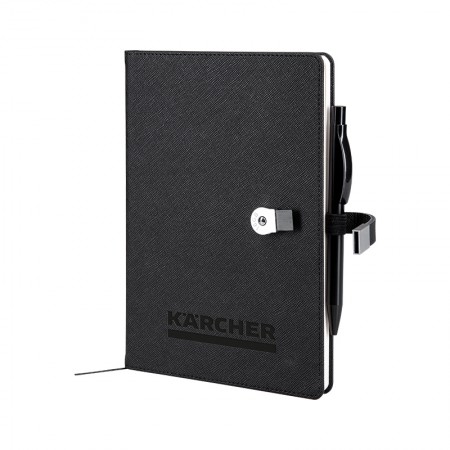 1701 Siyah 15 x 21 Termo Deri USB'li Defter
