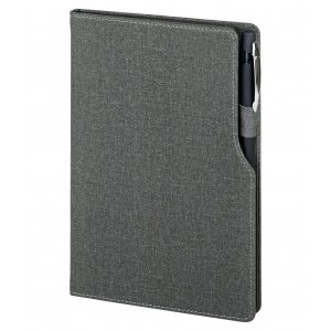 2320 Füme 15 x 21 Termo Deri Defter (Ivory Kağıt)