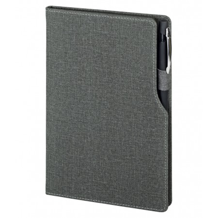 2320 Füme 15 x 21 Termo Deri Defter (Ivory Kağıt)
