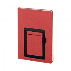 2420 Kırmızı 15 x 21 Termo Deri Defter (Ivory Kağıt)