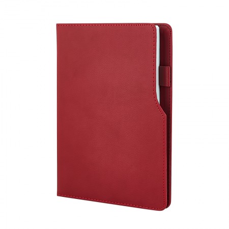 941-HOLMEN Kırmızı 15 x 21 Termo Deri Defter (Holmen Kitap Kağıdı)