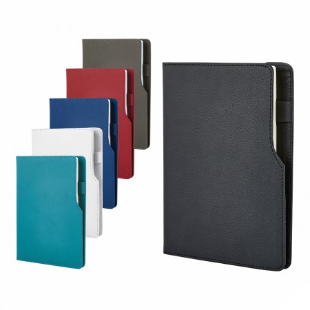 941-HOLMEN Lacivert 15 x 21 Termo Deri Defter (Holmen Kitap Kağıdı)