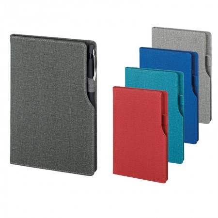 2320 Mavi 15 x 21 Termo Deri Defter (Ivory Kağıt)