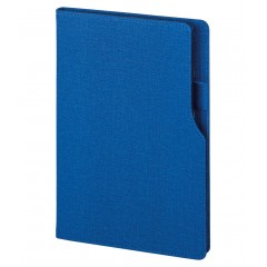 2320 Mavi 15 x 21 Termo Deri Defter (Ivory Kağıt)