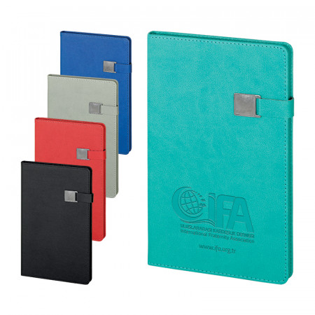 2660 Siyah Termo Deri̇ Defter