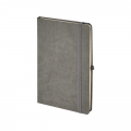 920-EKO Gri 13 x 21 Termo Deri Defter (Holmen Kitap Kağıdı)