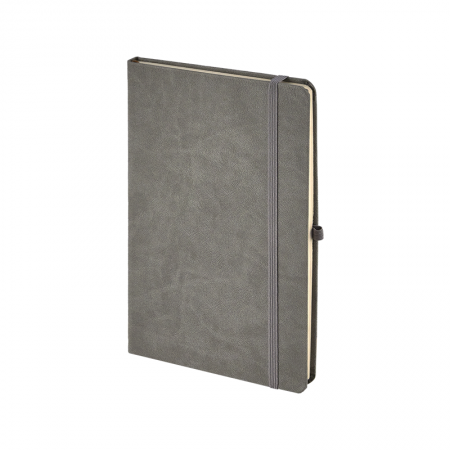 920-EKO Gri 13 x 21 Termo Deri Defter (Holmen Kitap Kağıdı)