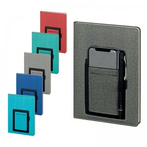 2420 Siyah-Füme 15 x 21 Termo Deri Defter (Ivory Kağıt)