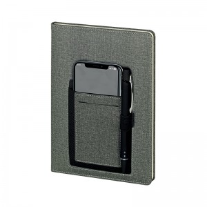 2420 Gri 15 x 21 Termo Deri Defter (Ivory Kağıt)