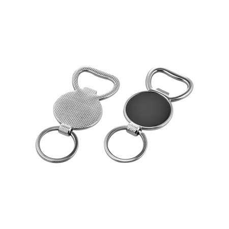 6603 Krom Tek Taraflı Metal Anahtarlık