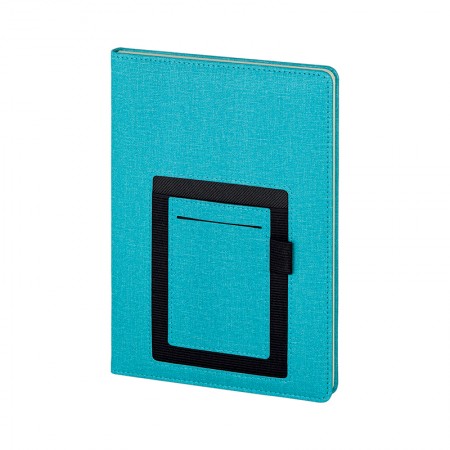 2421-HOLMEN Turkuaz 15 x 21 Termo Deri Defter (Holmen Kitap Kağıdı)