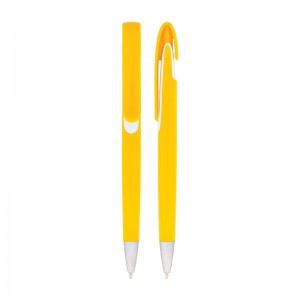 448-R Sarı Plastik Tükenmez Kalem