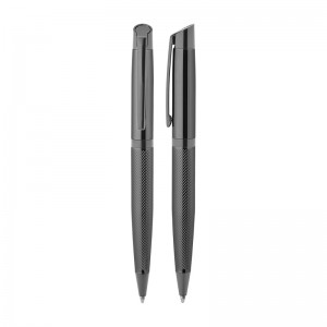 1111-T Füme- Klips Metal Tükenmez Kalem