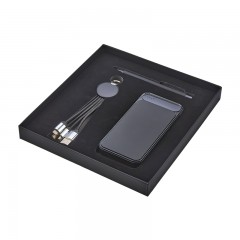 5065 Siyah Kalem & Powerbank & Anahtarlık Set