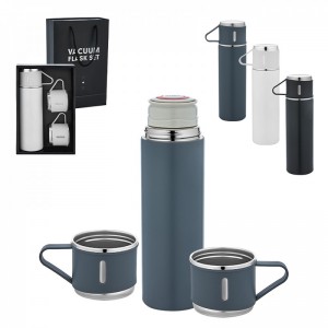 5337 Beyaz Çelik 3'lü Termos Set / 500 ml