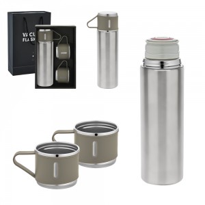 5337 Krom Çelik 3'lü Termos Set / 500 ml