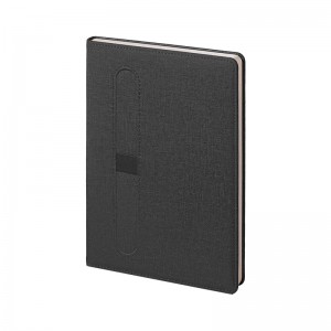 2425 Siyah-Füme 15 x 21 Termo Deri Defter