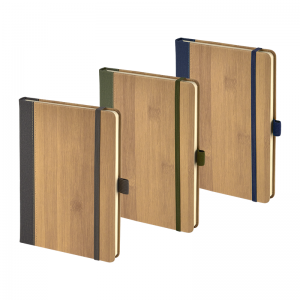 2428 Yeşil 15 x 21 Termo Deri Bambu Defter