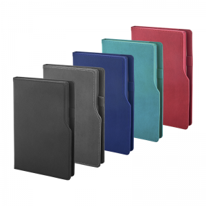941-IVORY Lacivert 15 x 21 Termo Deri Defter (Ivory Kağıt)