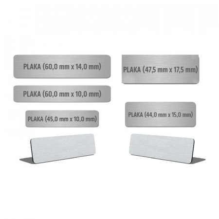 Metal Plaka-4717 1X6Cm Metal Plaka