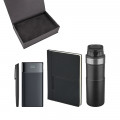 5077 Siyah Kalem & Defter & Powerbank & Termos Set 5077 Siyah Kalem & Defter & Powerbank & Termos Set
