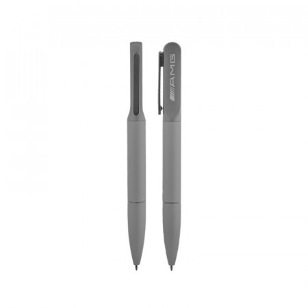 1250 Gri Ledli Metal Tükenmez Kalem