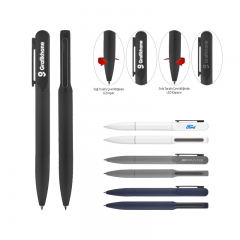 1250 Lacivert Işıklı Metal Tükenmez Kalem
