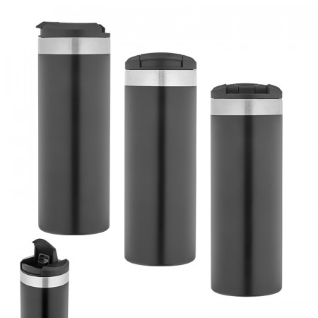 5347 Siyah Çelik Termos / 400 ml
