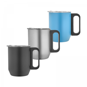 5354 Siyah Çelik Kupa / 350 ml