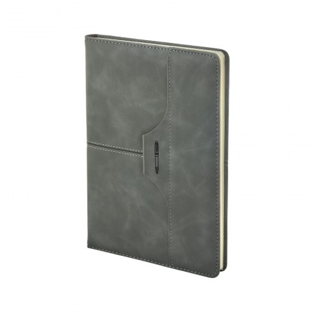 2430 Gri 15 x 21 Termo Deri Defter