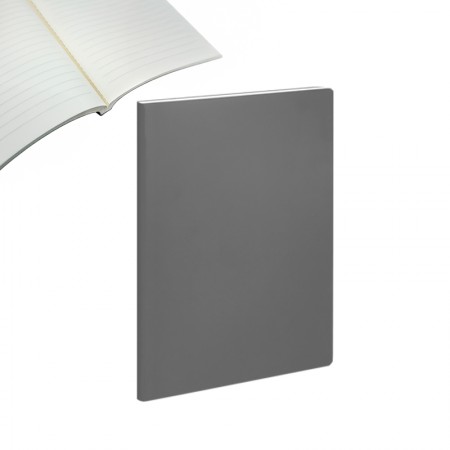 2431 Gri 16,5 x 23,5 Perforeli̇  Plike Fantazi Kapak Defter