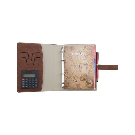 1429 Taba Termo Deri Hesap Makineli Tarihli Organizer