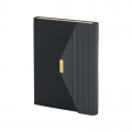 2442 Siyah 15 x 21 Termo Deri Defter