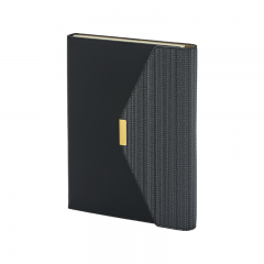 2442 Siyah 15 x 21 Termo Deri Defter