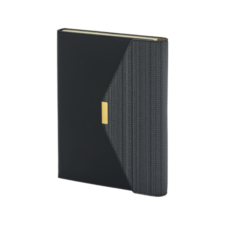 2442 Siyah 15 x 21 Termo Deri Defter