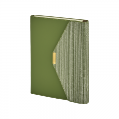 2442 Yeşil 15 x 21 Termo Deri Defter