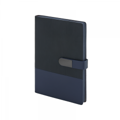 2443 Lacivert 15 x 21 Yumuşak Kapaklı Termo Deri Defter