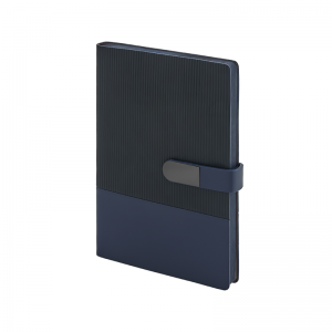 2443 Lacivert 15 x 21 Yumuşak Kapaklı Termo Deri Defter