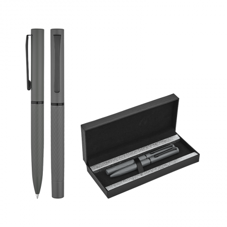 1251-RT Füme Metal Roller & Tükenmez Kalem Seti