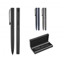 1251-RT Lacivert Metal Roller & Tükenmez Kalem Seti