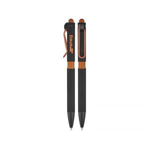 1360 Turuncu Metal Tükenmez Touchpen Kalem