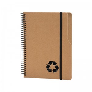2453 Kraft Spiralli Kraft 15 x 20 Defter