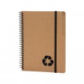 2453 Kraft Spiralli Kraft 15 x 20 Defter